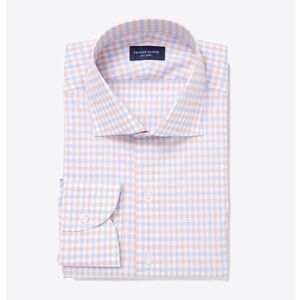 Proper Cloth Thomas Orange and Blue Multi Check, New 150$